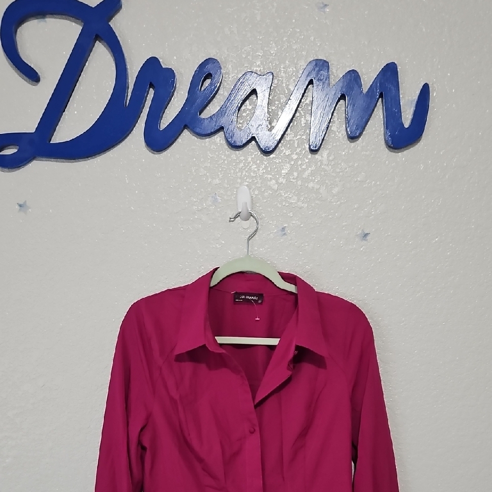 Lulumari Fuchsia Button Down Shirt